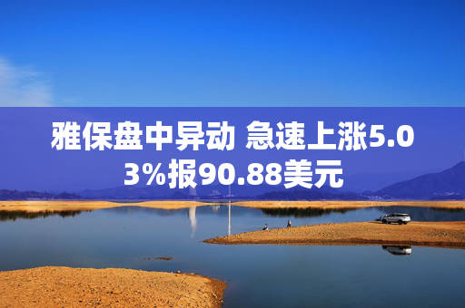 雅保盘中异动 急速上涨5.03%报90.88美元