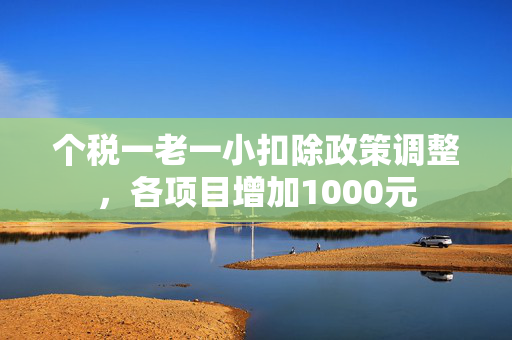 个税一老一小扣除政策调整，各项目增加1000元