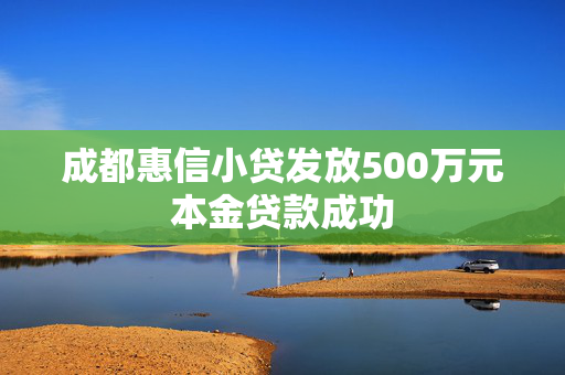 成都惠信小贷发放500万元本金贷款成功