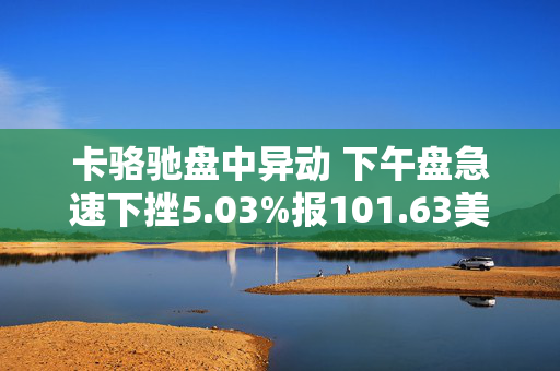 卡骆驰盘中异动 下午盘急速下挫5.03%报101.63美元