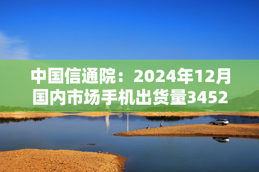 中国信通院：2024年12月国内市场手机出货量3452.8万部，同比增长22.1%