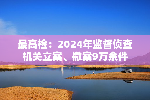 最高检：2024年监督侦查机关立案、撤案9万余件