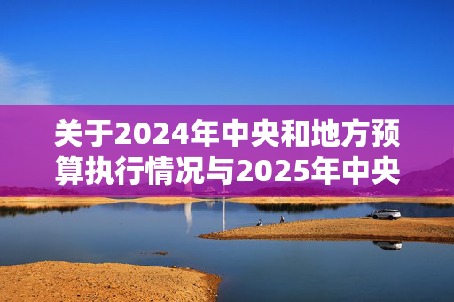 关于2024年中央和地方预算执行情况与2025年中央和地方预算草案的报告（摘要）