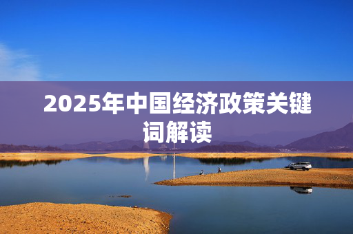 2025年中国经济政策关键词解读