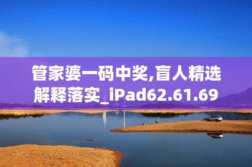 管家婆一码中奖,盲人精选解释落实_iPad62.61.69