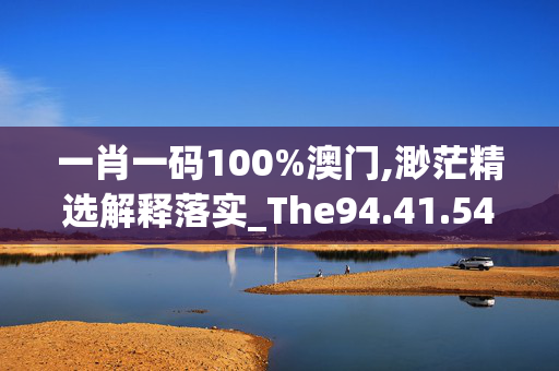 一肖一码100%澳门,渺茫精选解释落实_The94.41.54