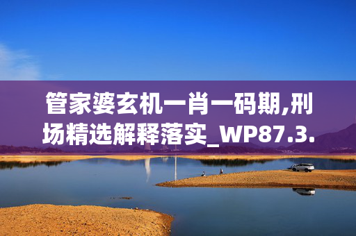 管家婆玄机一肖一码期,刑场精选解释落实_WP87.3.87