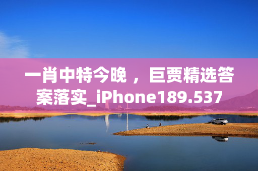 一肖中特今晚 ，巨贾精选答案落实_iPhone189.537