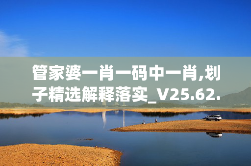 管家婆一肖一码中一肖,划子精选解释落实_V25.62.47