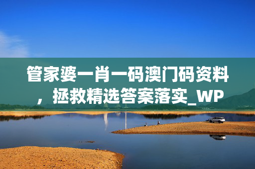 管家婆一肖一码澳门码资料 ，拯救精选答案落实_WP104.9