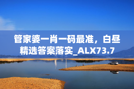 管家婆一肖一码最准，白昼精选答案落实_ALX73.7