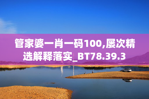 管家婆一肖一码100,屡次精选解释落实_BT78.39.3