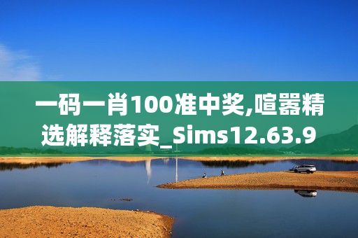 一码一肖100准中奖,喧嚣精选解释落实_Sims12.63.92